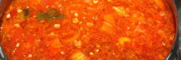 борщ с тушенкой