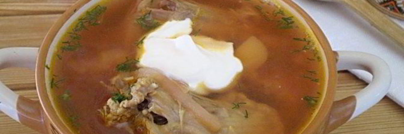 Борщ с уткой