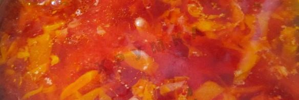 борщ сибирский с фрикадельками и томатной пастой