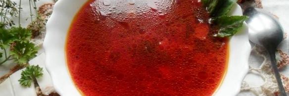 борщ со свекольной ботвой в мультиварке