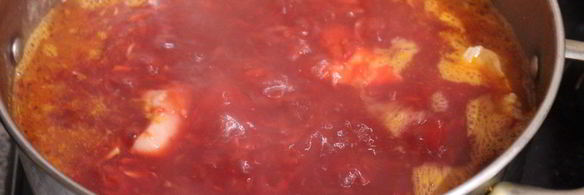 борщ со свининой и говядиной