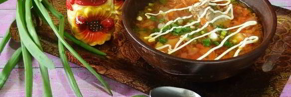 борщ со свининой в мультиварке