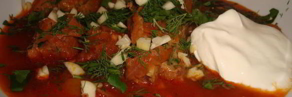 борщ со свининой