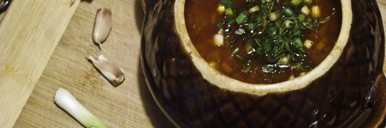 Борщ в горшочке