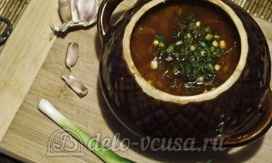 Рецепт борща в горшочке