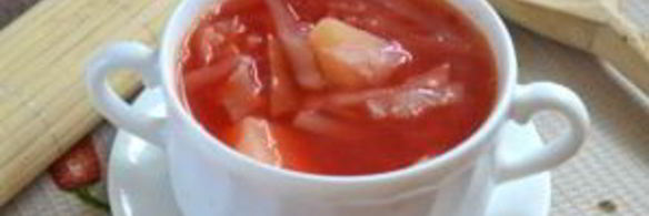 борщ вегетарианский диетический