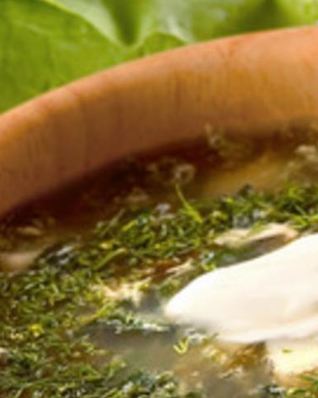 Борщ зеленый с крапивой