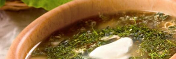 борщ зеленый с крапивой