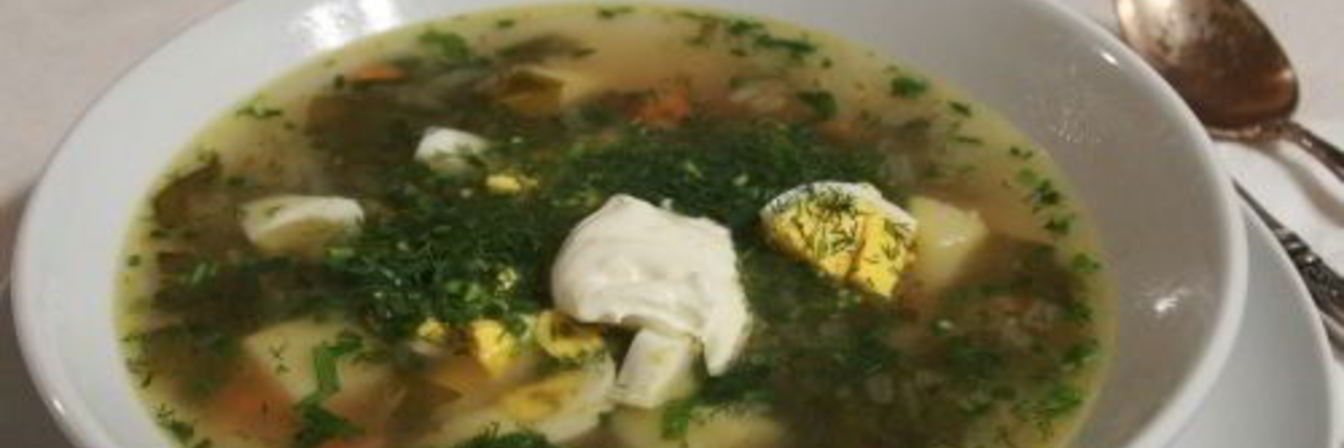 Борщ зеленый украинский