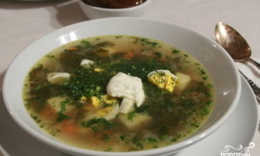 Рецепт борща зеленого украинского