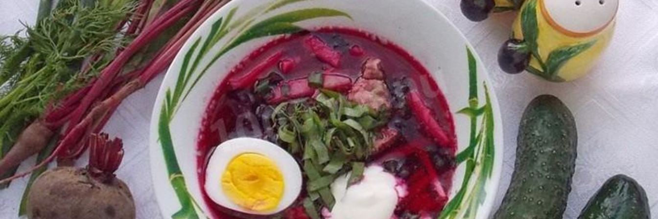 Холодный борщ классический