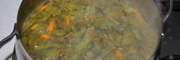 холодный борщ со щавелем