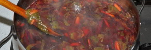 холодный борщ со щавелем