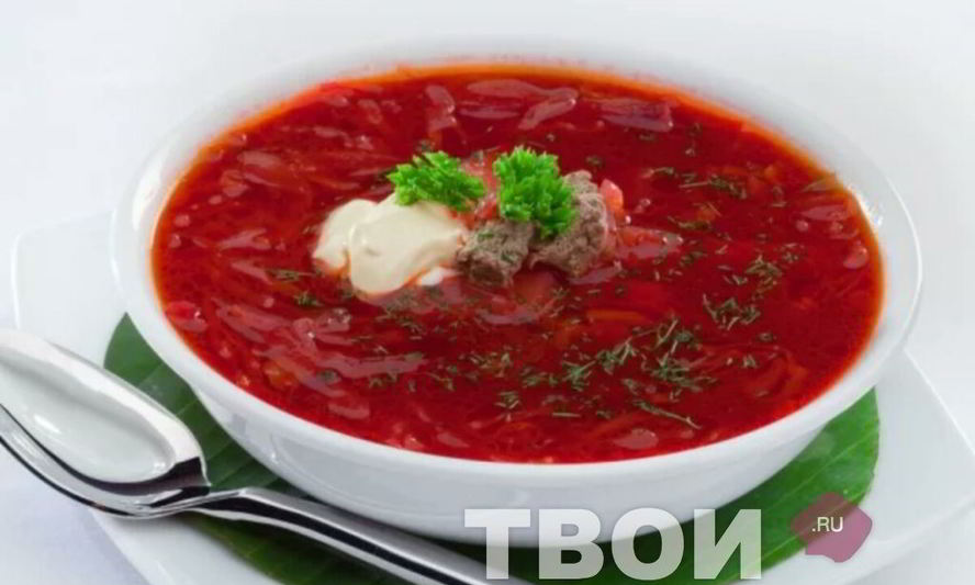 Рецепт классического борща на говяжьей грудинке