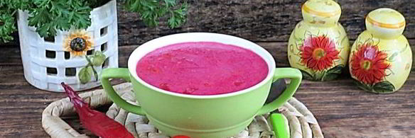 красный борщ с фасолью и копченостями