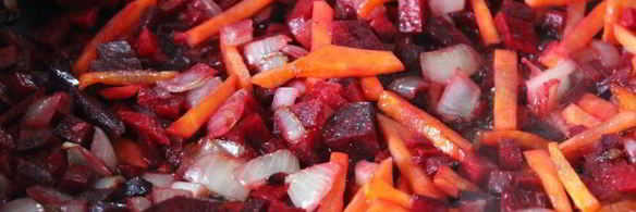 красный борщ с молотым салом