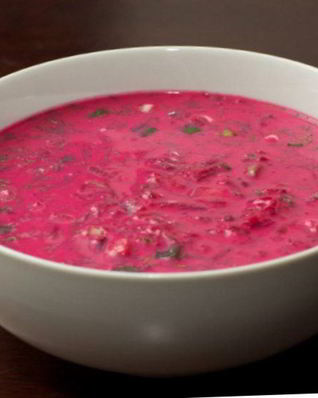 Литовский холодный борщ