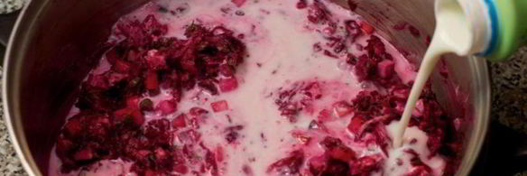 литовский холодный борщ