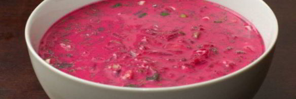 литовский холодный борщ