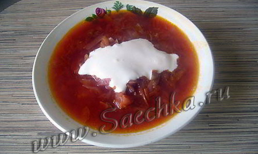 Рецепт настоящего украинского борща