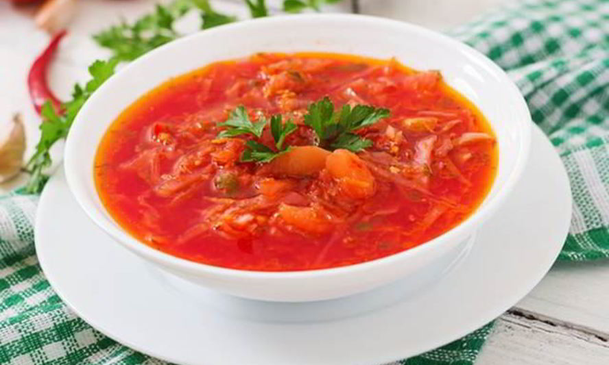 Рецепт пикантного постного борща