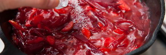 постный борщ с черносливом