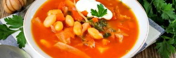 постный борщ в мультиварке