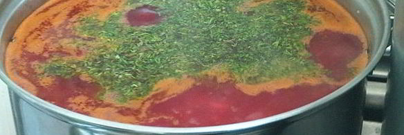 украинский борщ с пампушками