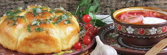 украинский борщ с пампушками