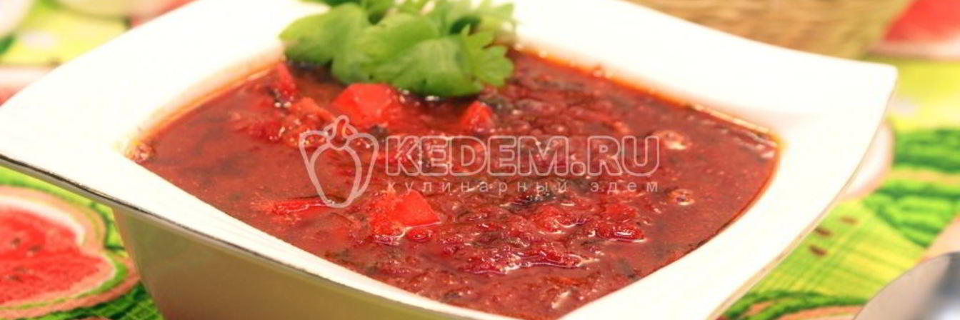 Вкусный борщ с черемшой