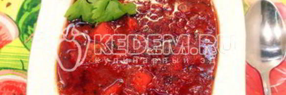 вкусный борщ с черемшой