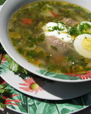 Зеленый борщ