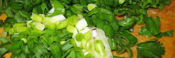 зеленый борщ