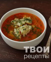 Суп с галушками