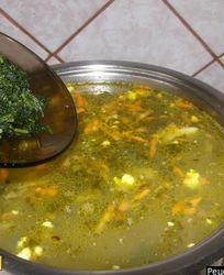 Суп с яйцом