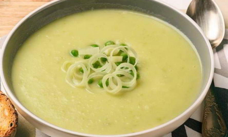 Рецепт фасолевого крема-супа с овощами и беконом