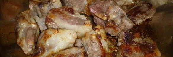 фасолевый суп с грибами и обжаренных ребрах