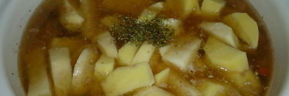 фасолевый суп с грибами и обжаренных ребрах