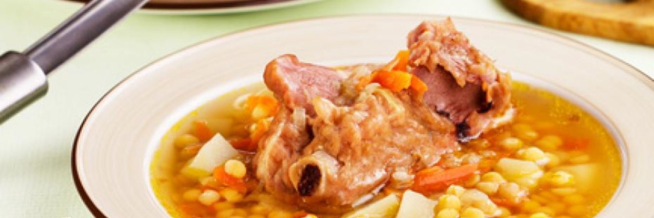 Гороховый суп с копченостями