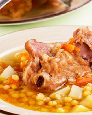 Гороховый суп с копченостями