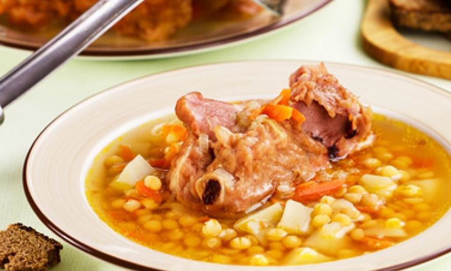 Рецепт горохового супа с копченостями