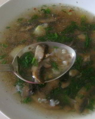 Гречневый суп без мяса