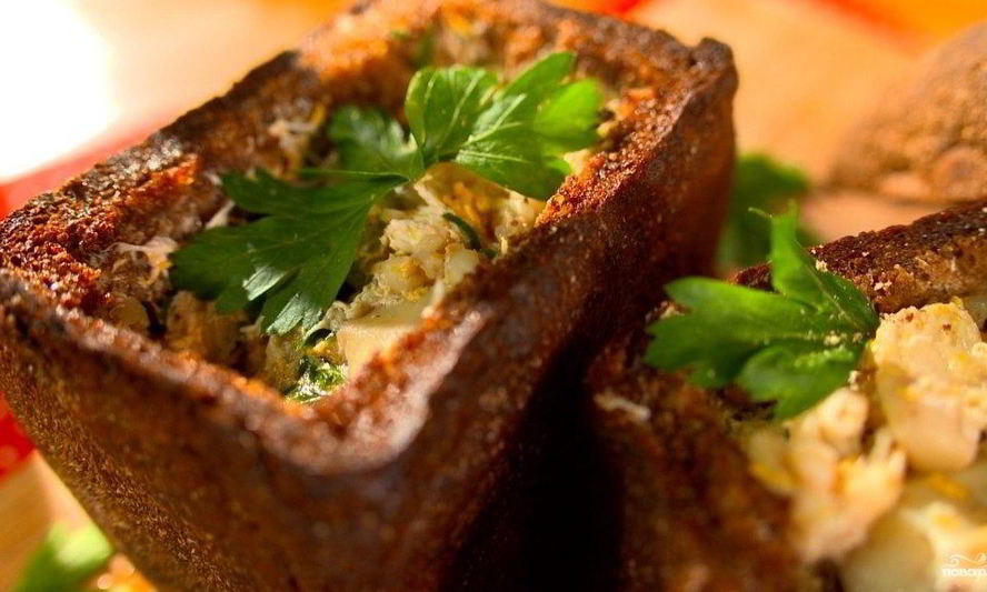 Рецепт грибного супа в бородинском хлебе