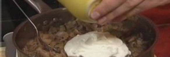 грибной суп в бородинском хлебе