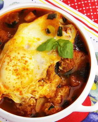 Испанский чесночный суп с перцем