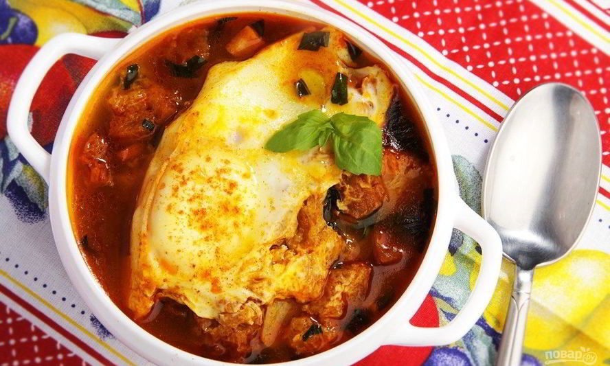 Рецепт испанского чесночного супа с перцем