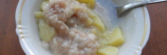 картофельный суп с фаршем и вермишелью