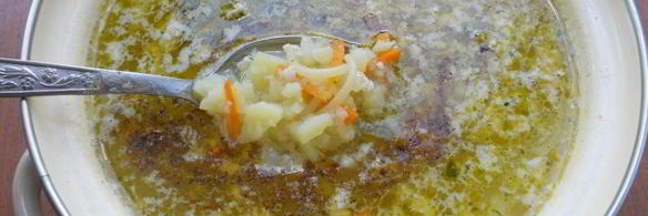 картофельный суп с фаршем и вермишелью