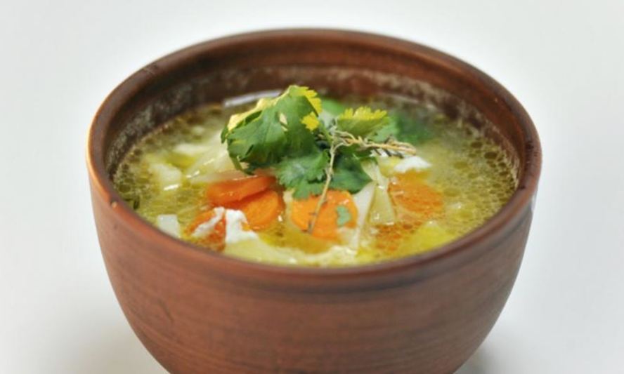 Рецепт картофельного супа с фигурными овощами