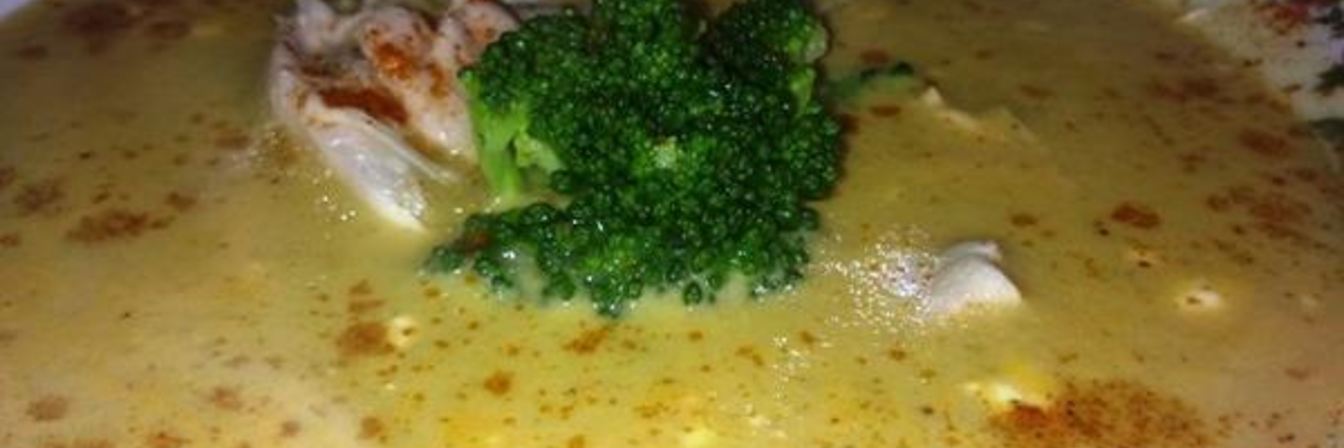 Крем-суп из брокколи и плавленого сыра